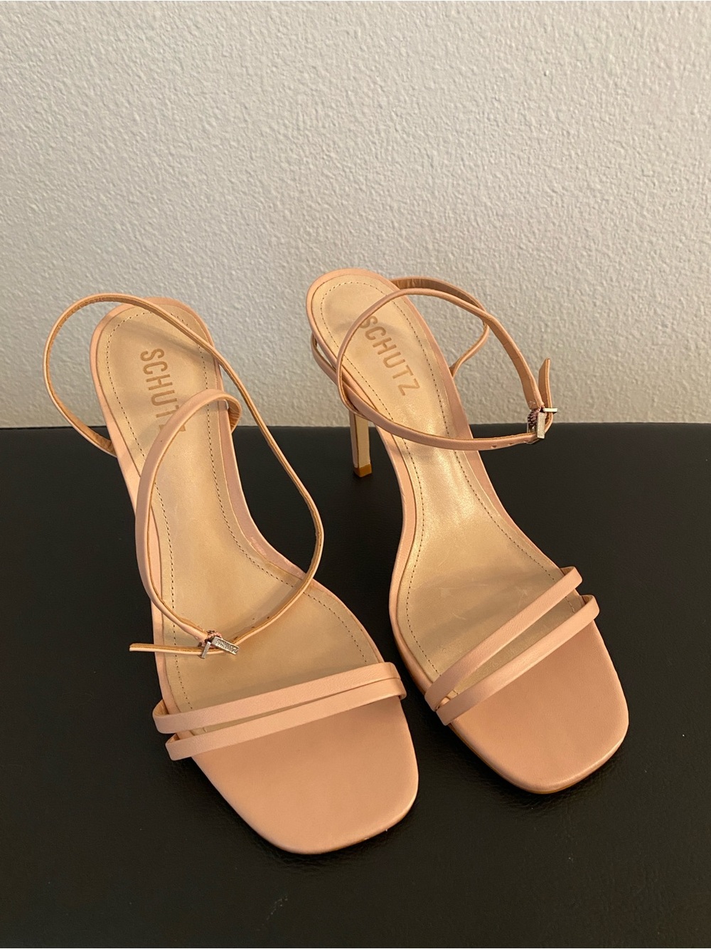 SCHUTZ Blush Strappy High Heel Sandals NWOT - Picture 13 of 13